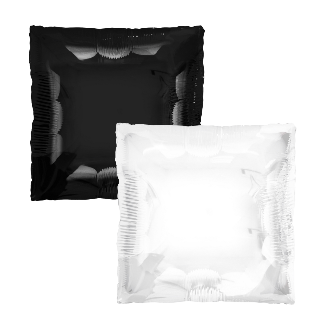 24" #78714 Tuftex SQUARED BLACK/WHITE Mylar (Single Pack)